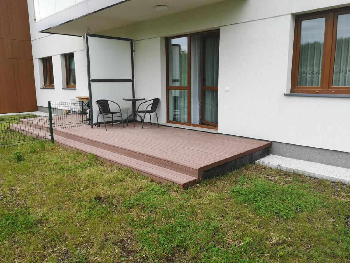 Apartament Z Tarasem I Ogrodem Blisko Centrum Danzig Exterior foto
